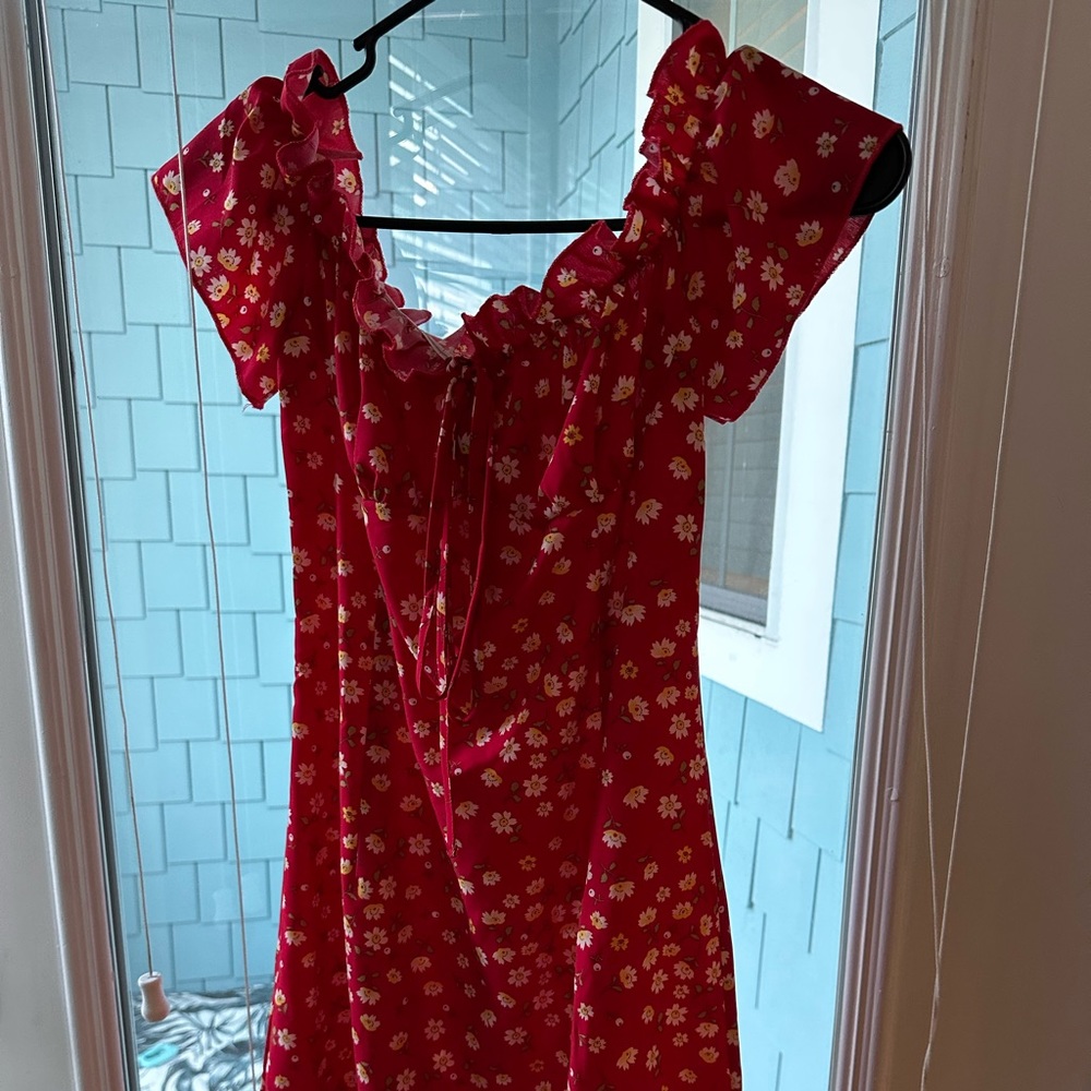 Shein Floral Ruffle Dress - Picture 4 of 4